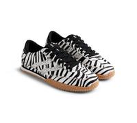GIOSEPPO HALSTAD Leder-Sneaker mit Tierdruck, Zebrafarben, 40 EU
