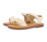 GIOSEPPO Ingai Mädchen Sandalen aus Leder mit Zopfmuster, elfenbein, 26 EU