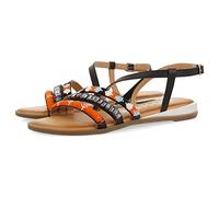 GIOSEPPO Legazpia Damen-Sandalen mit mehrfarbigen Steinen, bunt, 37 EU