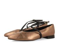 GIOSEPPO Metallic-Turkeve-Ballerinas aus Leder, Bronze, 40 EU
