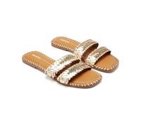 GIOSEPPO PERHAM Flache Sandalen für Damen, Platin, Größe 40, Platinfarben, 40 EU