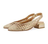 GIOSEPPO Piskove Damenschuhe aus Leder, geflochten, Off-White, Platin, 35 EU