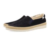 GIOSEPPO Proger Espadrilles aus Leder mit Gummizug und recycelter Baumwolle für Herren, Marineblau, 43 EU