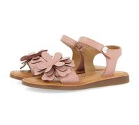 GIOSEPPO TAKILMA Gelbe Sandalen aus Leder mit Blumenverzierung für Mädchen und Jungen, Rosa, 28 EU
