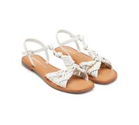 GIOSEPPO Walden Sandalen aus Leder mit Knoten, weiß, 37 EU