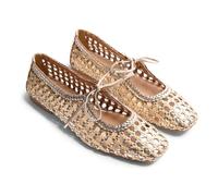 GIOSEPPO Worden Mary Jane Flache Damenschuhe, Platin, Größe 35