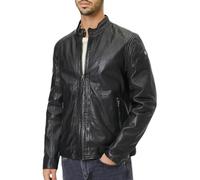 Gipsy by Mauritius Herren Lederjacke aus Lammleder im Biker-Style (DE/NL/SE/PL, Alphanumerisch, L, Regular, Regular, Schwarz)