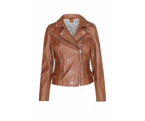 GIPSY BY MAURITIUS Lederjacke hellbraun | S