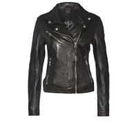 Gipsy Damen Lederjacke PGG W14 LEGV Nieten (S, Schwarz)
