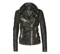 Gipsy Damen Pgg Lulv Lederjacke, Schwarz, 42