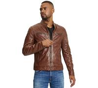 Gipsy GB Derry Laorv Herren Lederjacke Gelb, Bio Cognac, XXXL