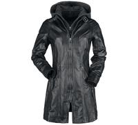 Gipsy GGJandra Lamas Ledermantel schwarz in XS