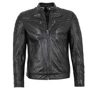 Gipsy - Herren Echtleder Lederjacke Bikerjacke Lammnappa schwarz Pflanzlich gegerbt Größe Medium