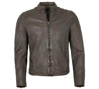 Gipsy - Herren Echtleder Lederjacke Lammnappa Grey Größe XL