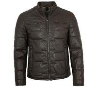 Gipsy- Herren Echtleder Lederjacke Steppjacke Lammnappa chestnut