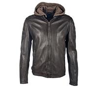 Gipsy Herren Rylo Lakev Lederjacke, Bio Dunkelbraun, XL