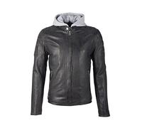 Gipsy Herren Rylo Lakev Lederjacke, Schwarz, XL
