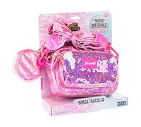 Girabrilla Nice Group Puffer Handtasche, 1 Umhängetasche Magenta mit Münzhalter für Mädchen