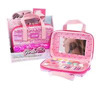 Girabrilla Set Make Up Kosmetiktasche Magenta mit Lidschatten, Lippenstift und Nagellack, Farbe, Einheitsgröße, 19044