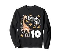 Giraffe 10. Geburtstag Mädchen 10 Jahre alt Giraffenliebhaber Sweatshirt