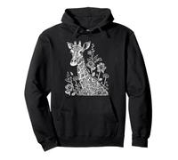 Giraffe Blumen Floral Giraffe Liebhaber Zoo Keeper African Pullover Hoodie