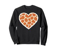 Giraffe Herz und Valentines Zoo Safari Sweatshirt