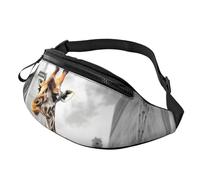 Giraffe in New York Bauchtasche für Herren und Damen, wasserdichte Sport-Hüfttasche, modische Gürteltasche, Umhängetasche, Hüfttasche mit verstellbarem Riemen, große Schultertasche, Geldbörse für