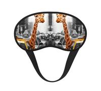Giraffe in New York Print Schlafmaske, Augenschlafmaske für Frauen und Männer für totale Dunkelheit, reduziert geschwollene Augenmaske