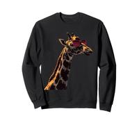 Giraffe mit Sonnenbrille Wildlife Safari Giraffe Tierliebhaber Sweatshirt