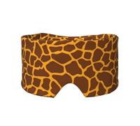 Giraffen-Druck, Klettverschluss, warm, Augen- und Ohrenschützer für Seitenschläfer, Nachtschlaf, Arbeit, Nickerchen, Reisen, Yoga