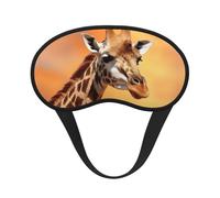 Giraffen-Schlafmaske für Seitenschläfer, lichtblockierende Nachtmasken zum Schlafen, Augenmaske für Damen und Herren, Augenabdeckung, weicher, bequemer Augenschatten für Reisen, Nickerchen