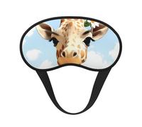 Giraffen-Schlafmaske für Seitenschläfer, verdunkelnde Augenmaske für Damen und Herren, Nulldruck-Schlafmasken, weich, atmungsaktiv, Augenabdeckung, bequeme Augenbinde, Lidschatten für Nachtschlaf