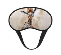 Giraffen-Schlafmaske, weich, bequem, Augenmaske mit verstellbarem Riemen, Verdunkelung, Augen-Schlafschutz, Abdeckung für Damen, Mädchen, Herren, Reisen, Yoga, Nickerchen, Schichtarbeit