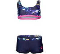 GIRLS' ARENA SOAP BUBBLES BIKINI BRALETTE BLUE MULTI-NAVY-SHOCKING PINK 116 BLUE MULTI-NAVY-SHOCKING PINK