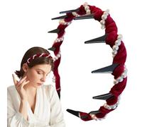 Girls Pearl Head Abch, Zahn für das Perlen-Stirnband, Haarbänder Wave - Zubehör für Non-Slip Zubehör Kirche für den Kopf eines Mädchens