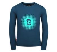Girls Pointillism Longsleeve midnight blue/dark mint 104