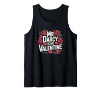 Girls Womens Bookish Valentines Day Mr Darcy is My Valentine Tank Top