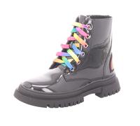 girlZ onlY Kinder-Mädchen-Schnürstiefel gefüttert Schwarz-Mehrfarbig 34