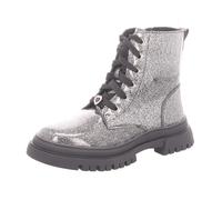 girlZ onlY Kinder-Mädchen-Schnürstiefel Silber-Schwarz 37