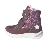 RICOSTA Mädchen Stiefel GISA, Kinder Boots, Weite: Mittel, lose Einlage, Sympatex, vegan, Klettstiefel, Booties, wasserdicht, brombeer (380), 33 EU