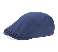 Gisdanchz Baumwolle Schiebermütze Schirmmütze Schiebermützen Flatcap Herren Flat Cap Gatsby Newsboy Hat Dunkelblau
