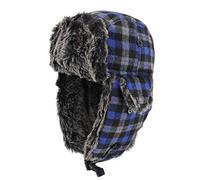 Gisdanchz Fliegermütze Russische Mütze Russen Uschanka Ushanka Chapka Herren Russisch Russenmütze Wintermütze Schapka Wintermaske Russenmützen Trappermütze Mit Ohrenklappen Winter Hut Blau