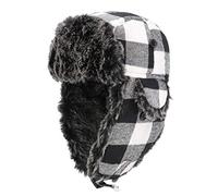 Gisdanchz Fliegermütze Russische Mütze Russen Uschanka Ushanka Chapka Herren Trappermütze Mit Ohrenklappen Winterhaube Hut Gesichtsschutz Ear Muff Men Winter Ohrenschützer Damen Winterkappe Grau