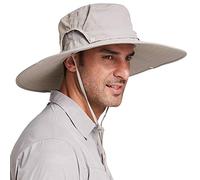 Gisdanchz Sonnenhut Tropen Herren Damen Wasserdicht Outdoor Tropenhut Safarihut Buschhut Anglerhut Sonnenmütze Masche Sonnenschutz Kopf Gartenhut Wanderhut Wide Brim Boonie Bucket Hat,Khaki