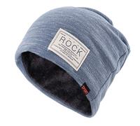 Gisdanchz Strickmütze Herren Damen Beanie Winter Warme Fleece Krebs Dünne Oversize Coole Jogging Mütze Damen Beanie Herren Hat Kopfbedeckung Chemo Sportmütze Knitted Hat Polyester Klassisch Blau