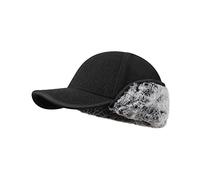 Gisdanchz Wintermütze Mit Ohrenklappen Herren Damen Winter Basecap Mütze Mit Ohren Fliegermütze Trappermütze Russian Hat Russische Trapper Russen Mütze Mit Ohrenschützer, Schwarz