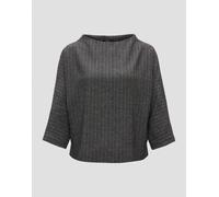 OPUS Damen Sweatshirt | Sweater GISHA Loose im Batwing Stil Black, 40