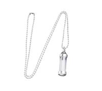 Gissroys Moderne duftende Medaillon-Halskette mit verstellbarer Kette, tragbarer Acryl-Anhänger für personalisierte Stile, Kristalle, klare Acryl-Halskette, Einheitsgröße, Wie beschrieben, Wie