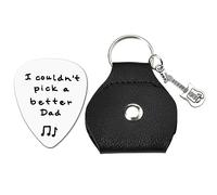 Gitarren-Plektrum-Schlüsselanhänger, Geschenke für Männer, Vater, Opa, Sohn, Bruder, Freund, Geburtstag, Jahrestag, Weihnachten, Geschenke für Ehemann, Freund, Dad, Small