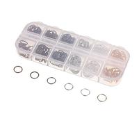 Gitohoni Open Jump Rings Verbinder Schmuckzubehör Spaltringe Schlüsselanhänger Metall für Schmuckherstellung Bastelprojekte Haus Schlüssel